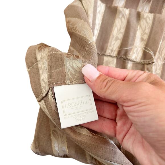 Croscill Home Gold Curtains 88"x40" - Picture 3 of 4